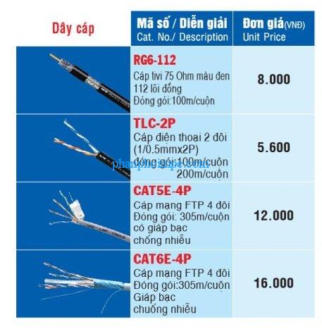 Cáp mạng Cat5e giá tốt, chất lượng 2 Cáp mạng cat5e