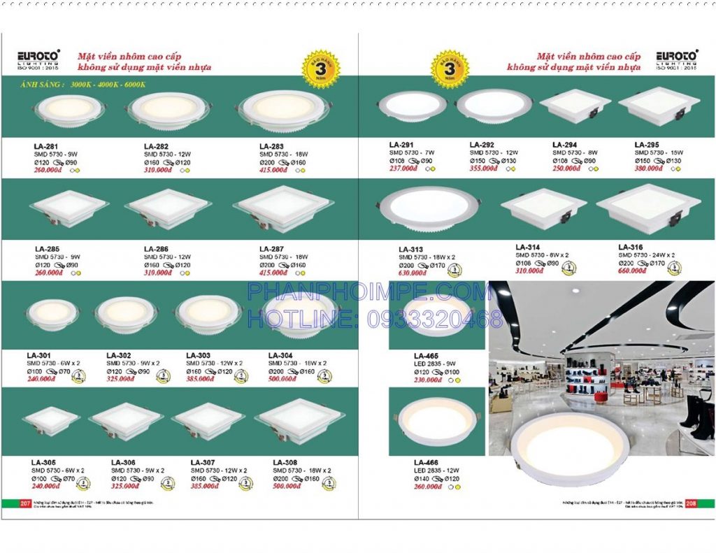 Catalogue Den Trang Tri Euroto Lighting 105
