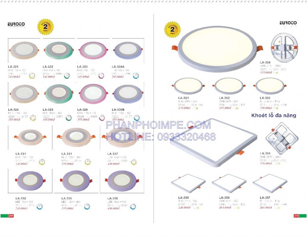 Catalogue Den Trang Tri Euroto Lighting 106