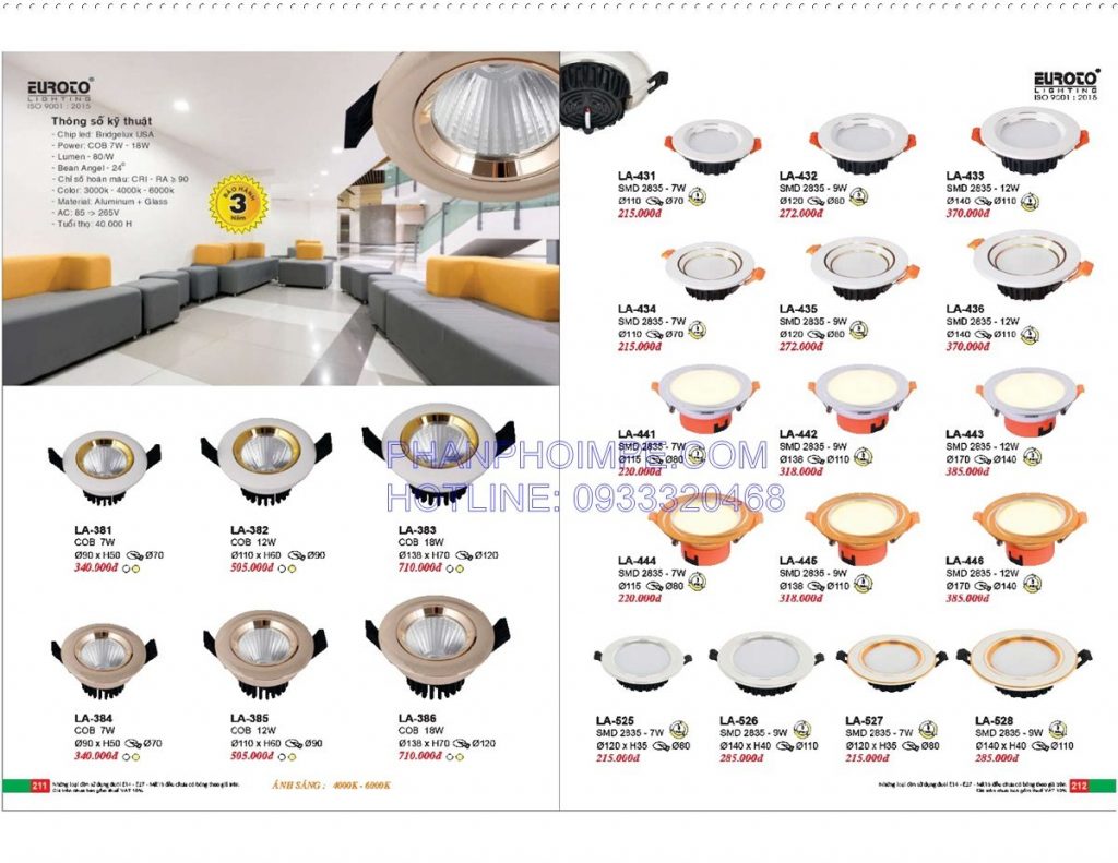 Catalogue Den Trang Tri Euroto Lighting 107