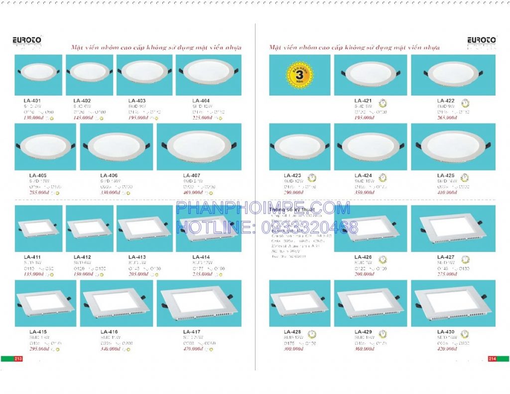 Catalogue Den Trang Tri Euroto Lighting 108