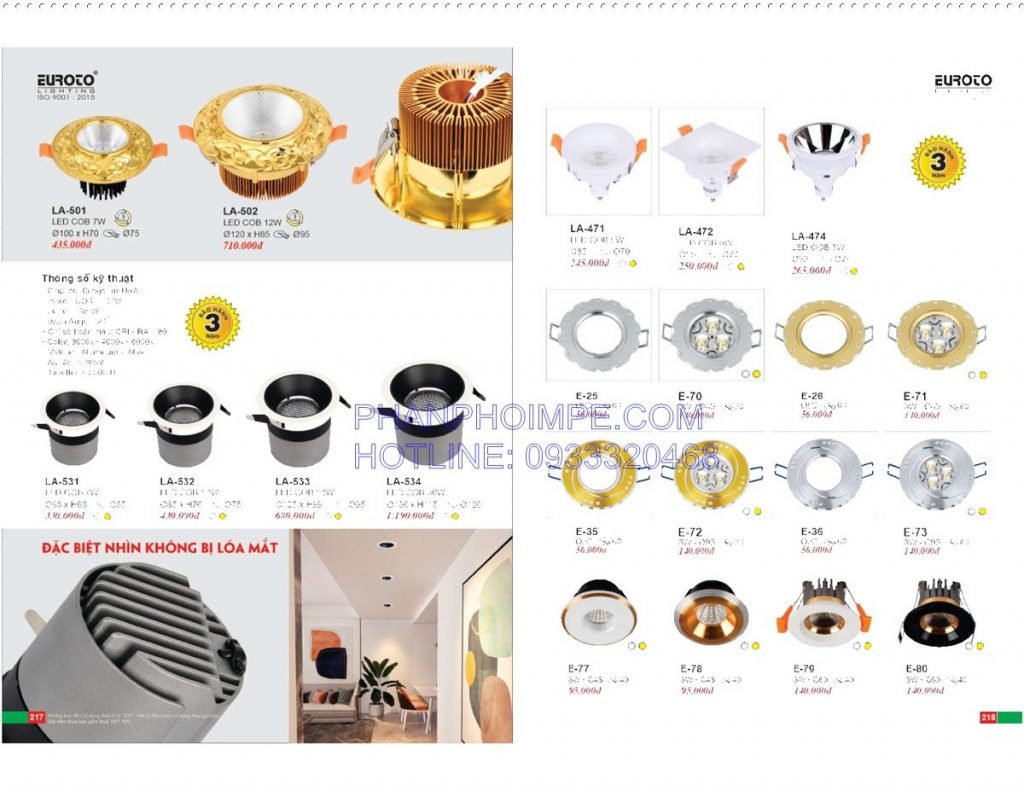 Catalogue Den Trang Tri Euroto Lighting 110